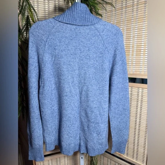 J. Crew Light Blue Turtleneck Sweater - Picture 2 of 2